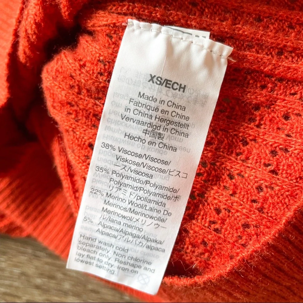 S O L D : Madewell Merino Wool Alpaca Blend Puff Sleeve Sweater Tee - Picture 9 of 13